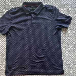Banana Republic Men's Polo in Navy with Red Accents - XLT or XXL